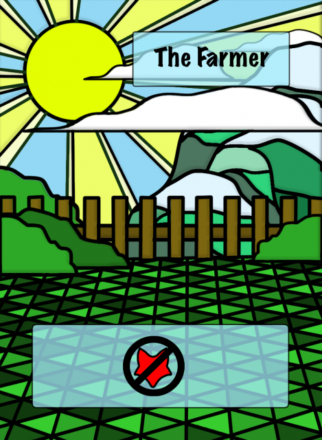 The Farmer card w/Iconography